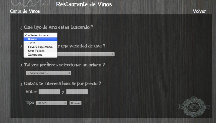 web para restaurante